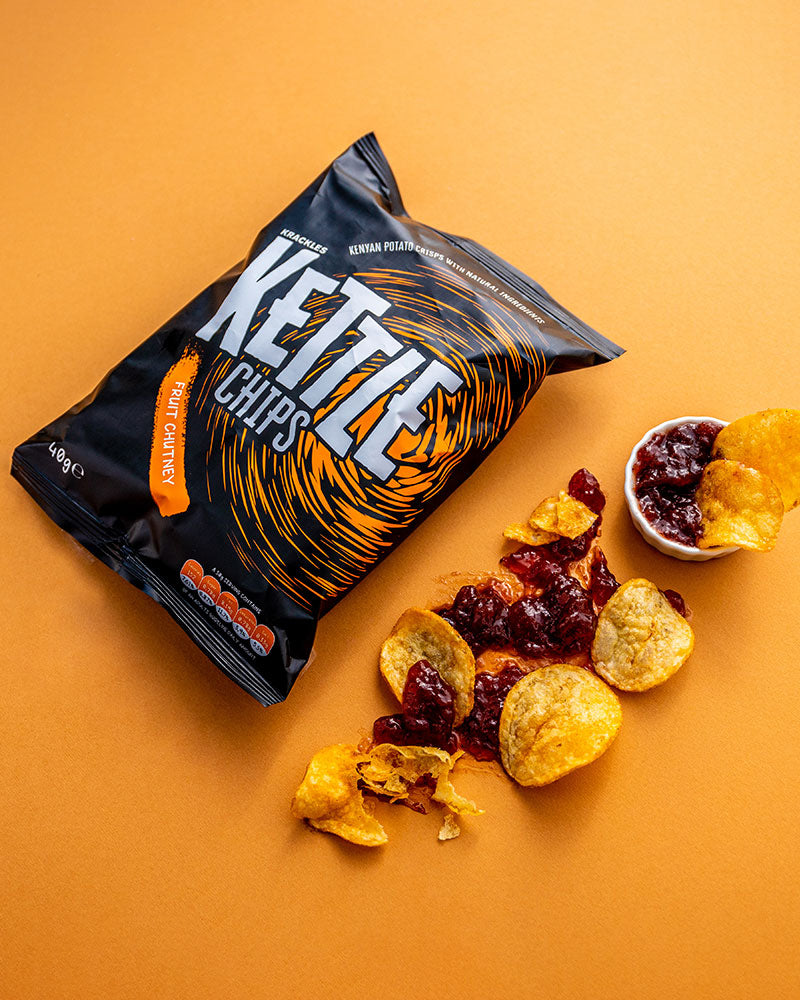 Kettle Chips Potato Crisps Fruit Chutney 40g