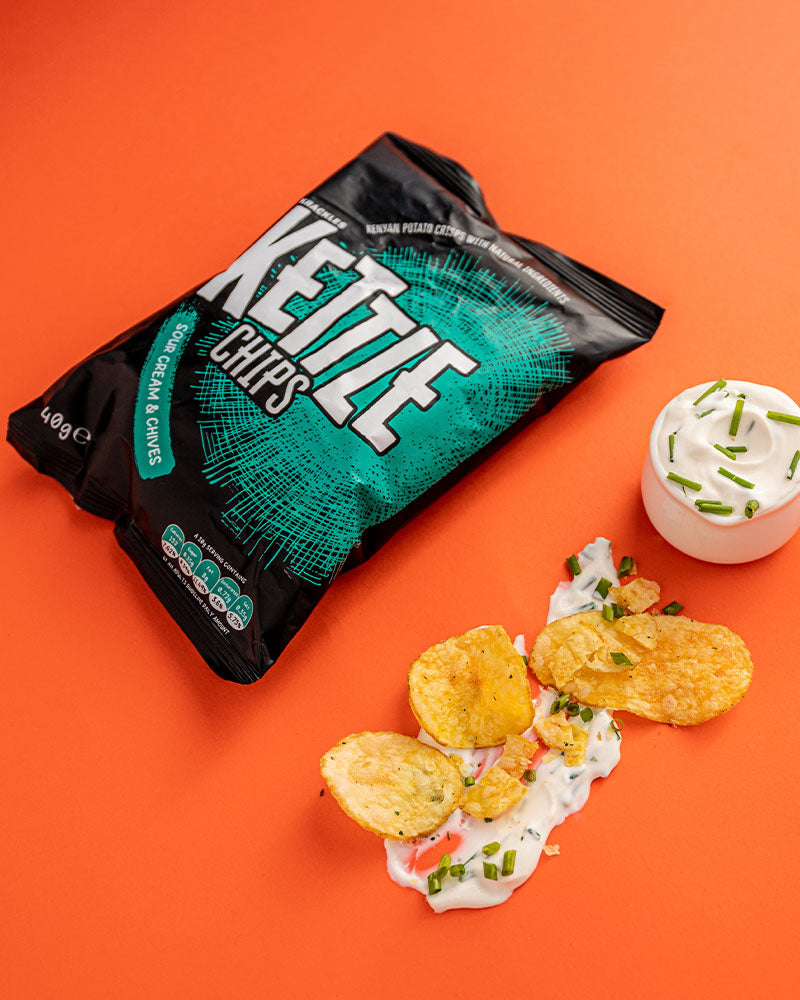 
                  
                    Kettle Chips Potato Crisps Sour Cream & Chives 40g
                  
                