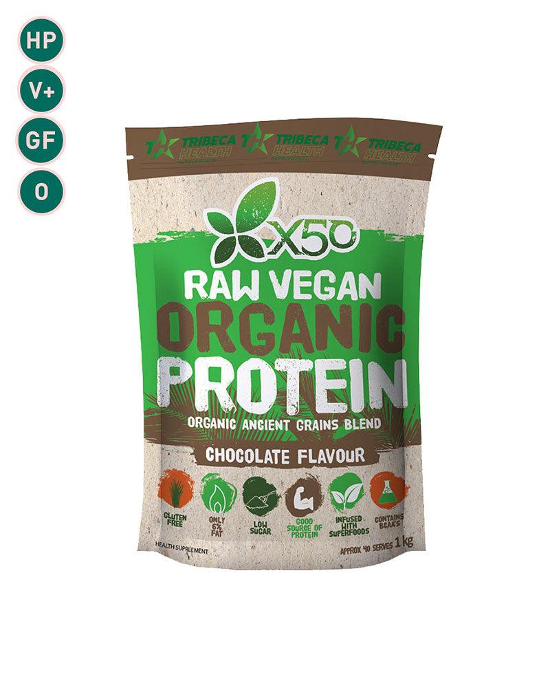 X50 Raw Vegan Organic Protein Chocolate 1kg